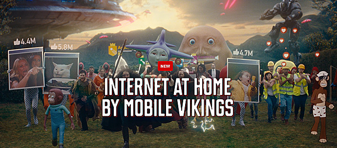 Mobile Vikings - L'internet  domicile de Mobile Vikings casse toute la baraque Belge
